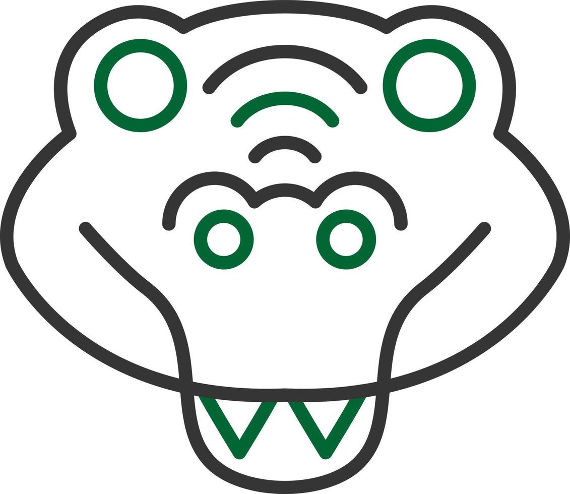 Crocodile Creative Icon Design vector