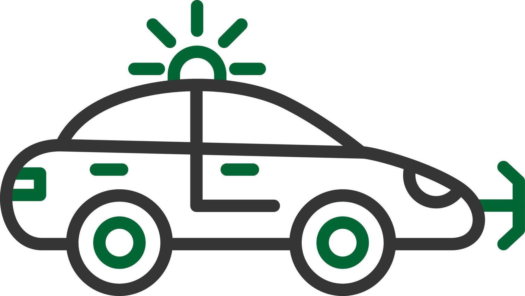 diseño de icono creativo de coche de policía vector