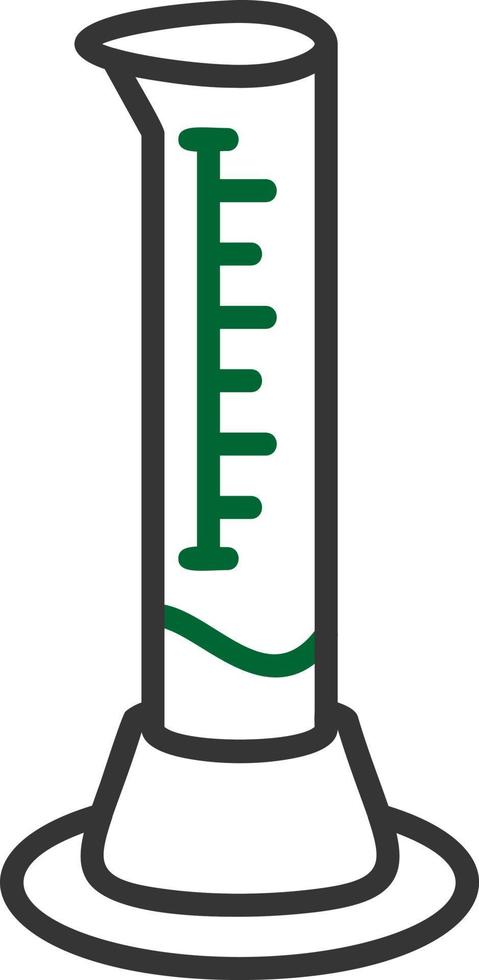 Graduated Cylinder Creative Icon Design vector