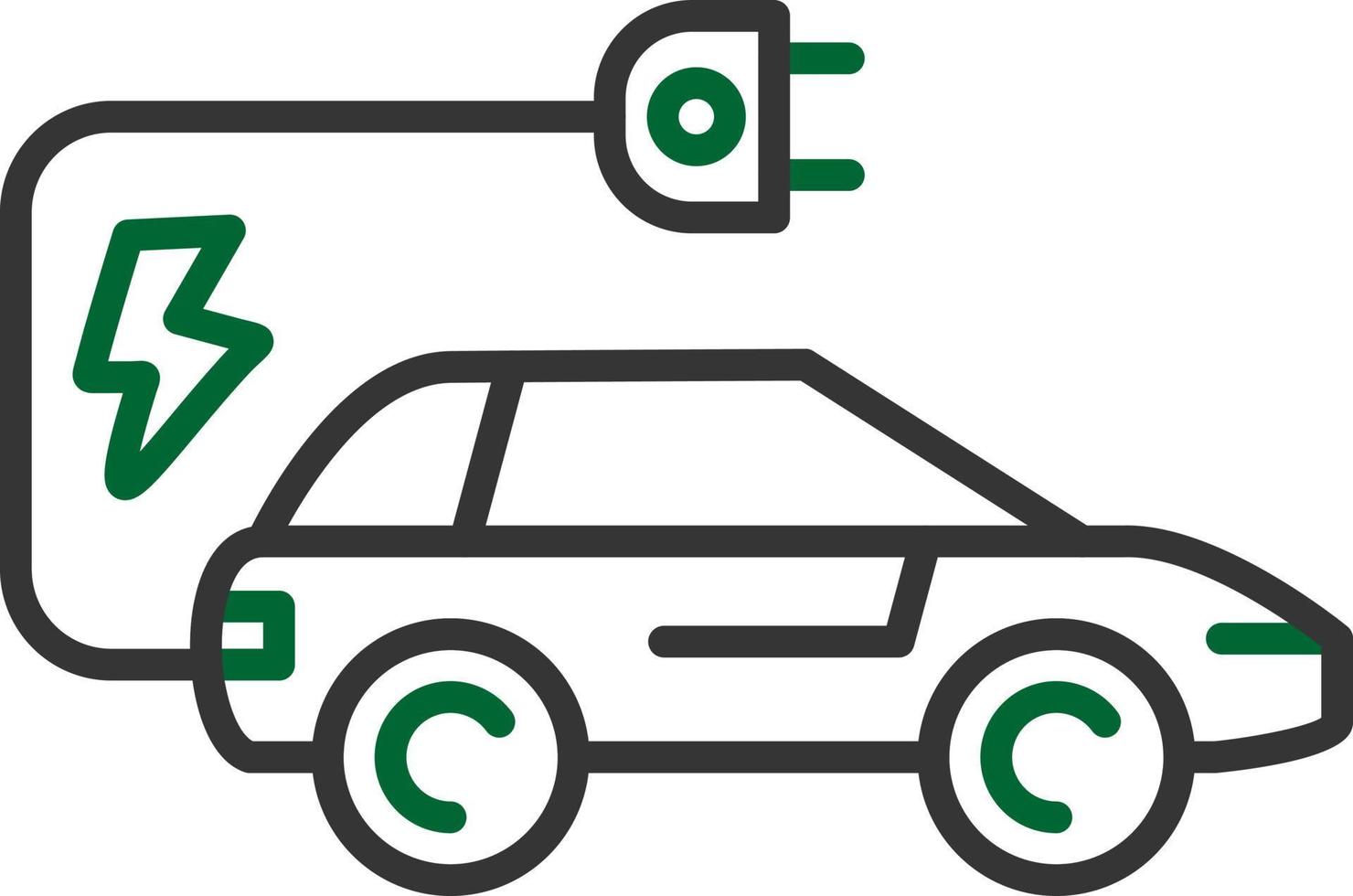 Electric Car Creative Icon Design vector