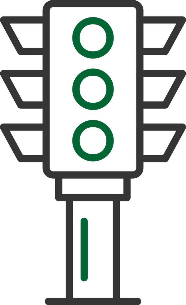 Traffic Light Creative Icon Design vector