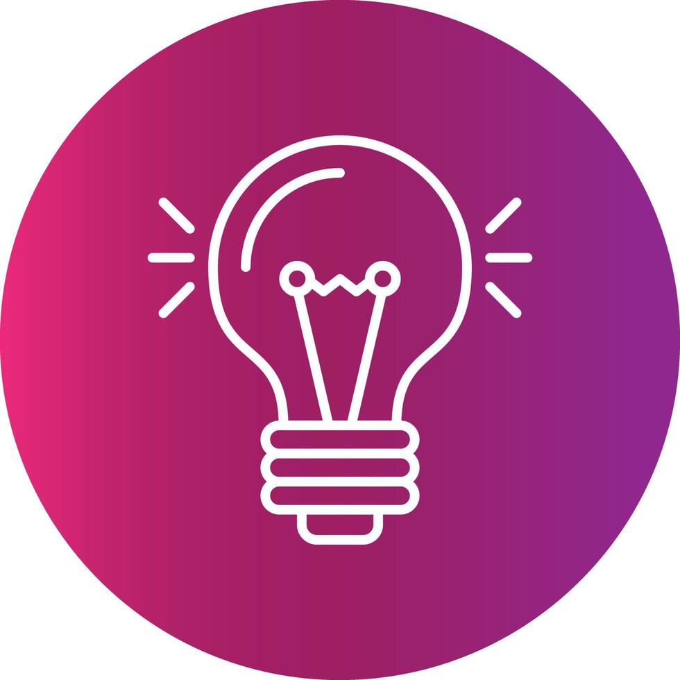 Light Bulb Creative Icon Design vector