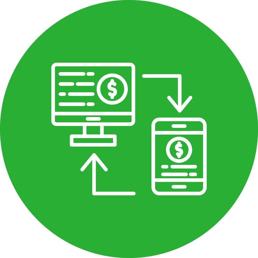 Online Transfer Creative Icon Design vector