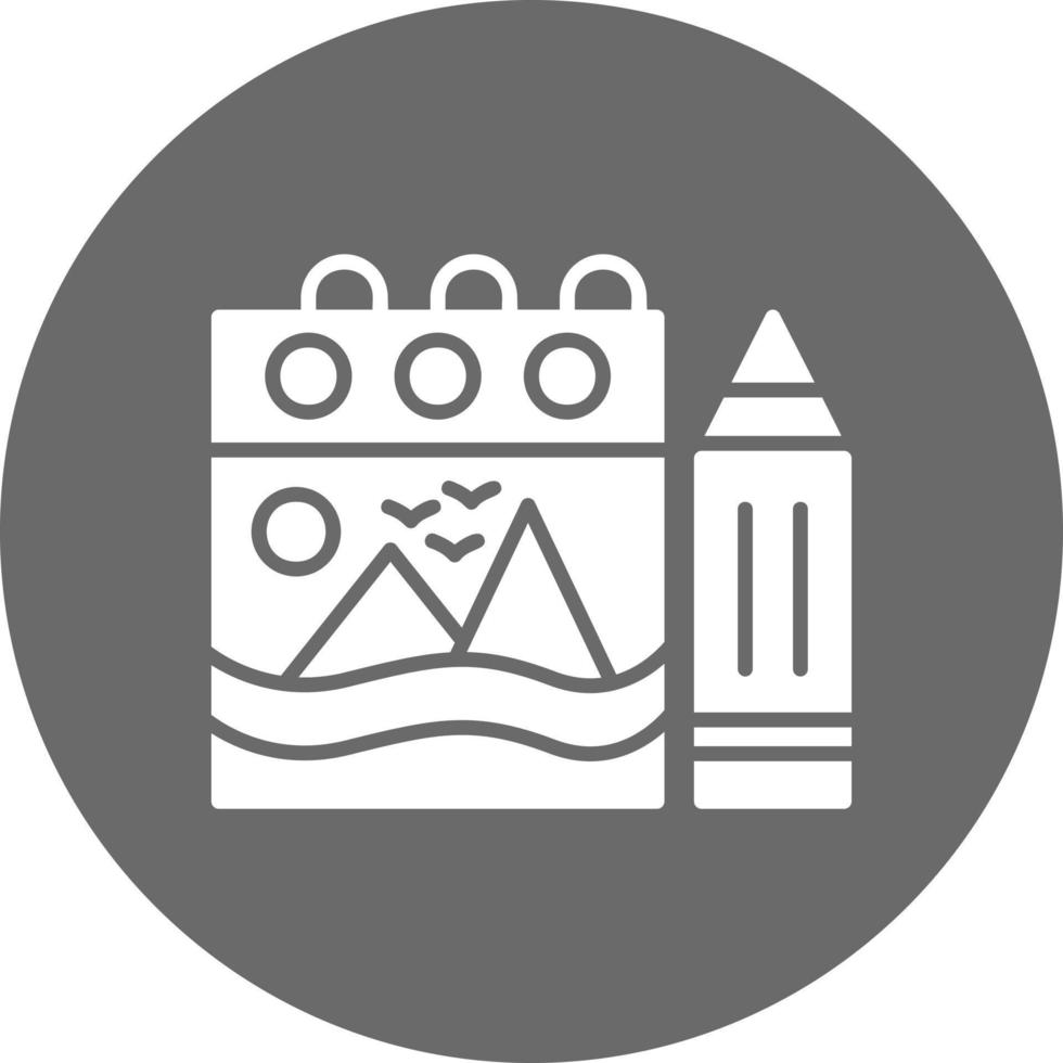 Sketchbook Creative Icon Design vector