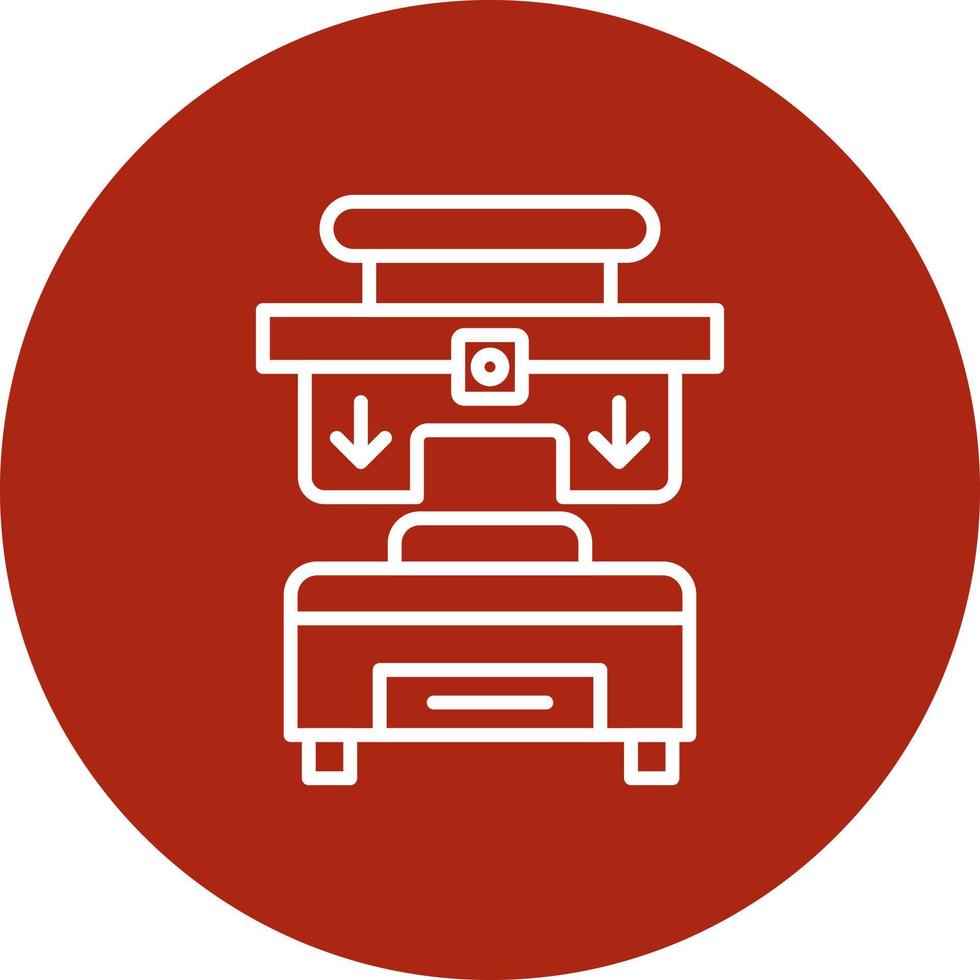 Press Machine Creative Icon Design vector