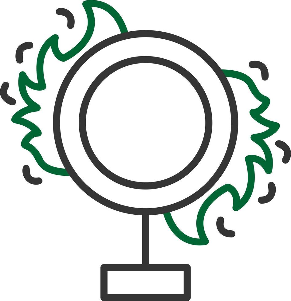 Fire Ring Creative Icon Design vector