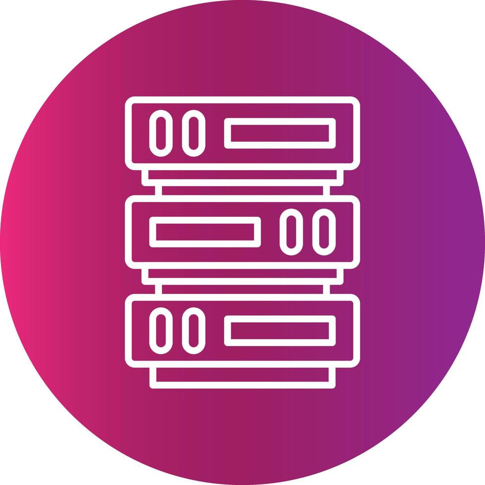 Server Creative Icon Design vector