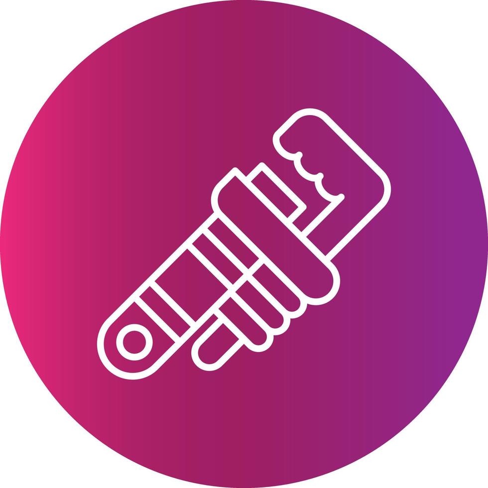 Pipe Wrench Creative Icon Design vector