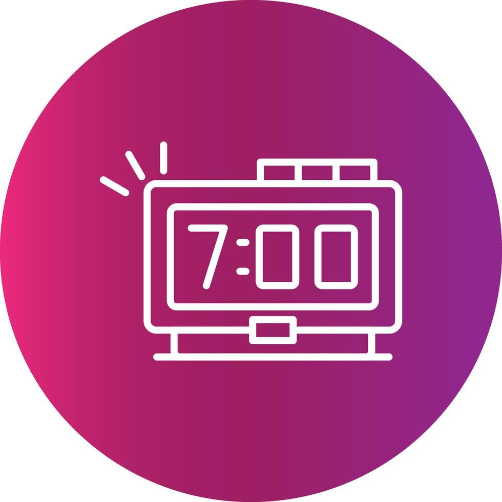 Digital Clock Creative Icon Design vector