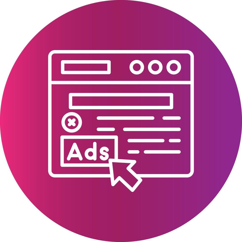 Advertising Creative Icon Design vector