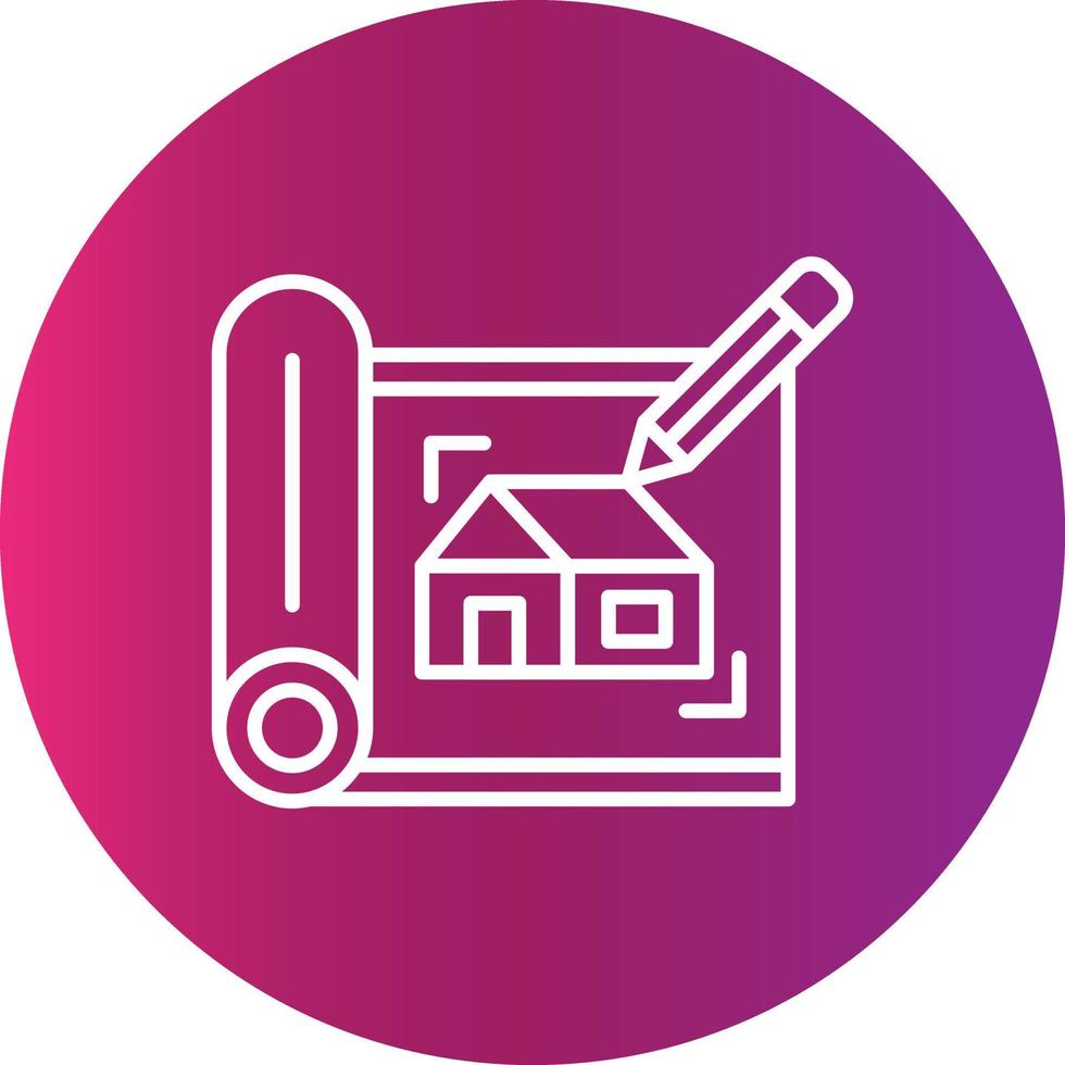 House Sketch Creative Icon Design vector