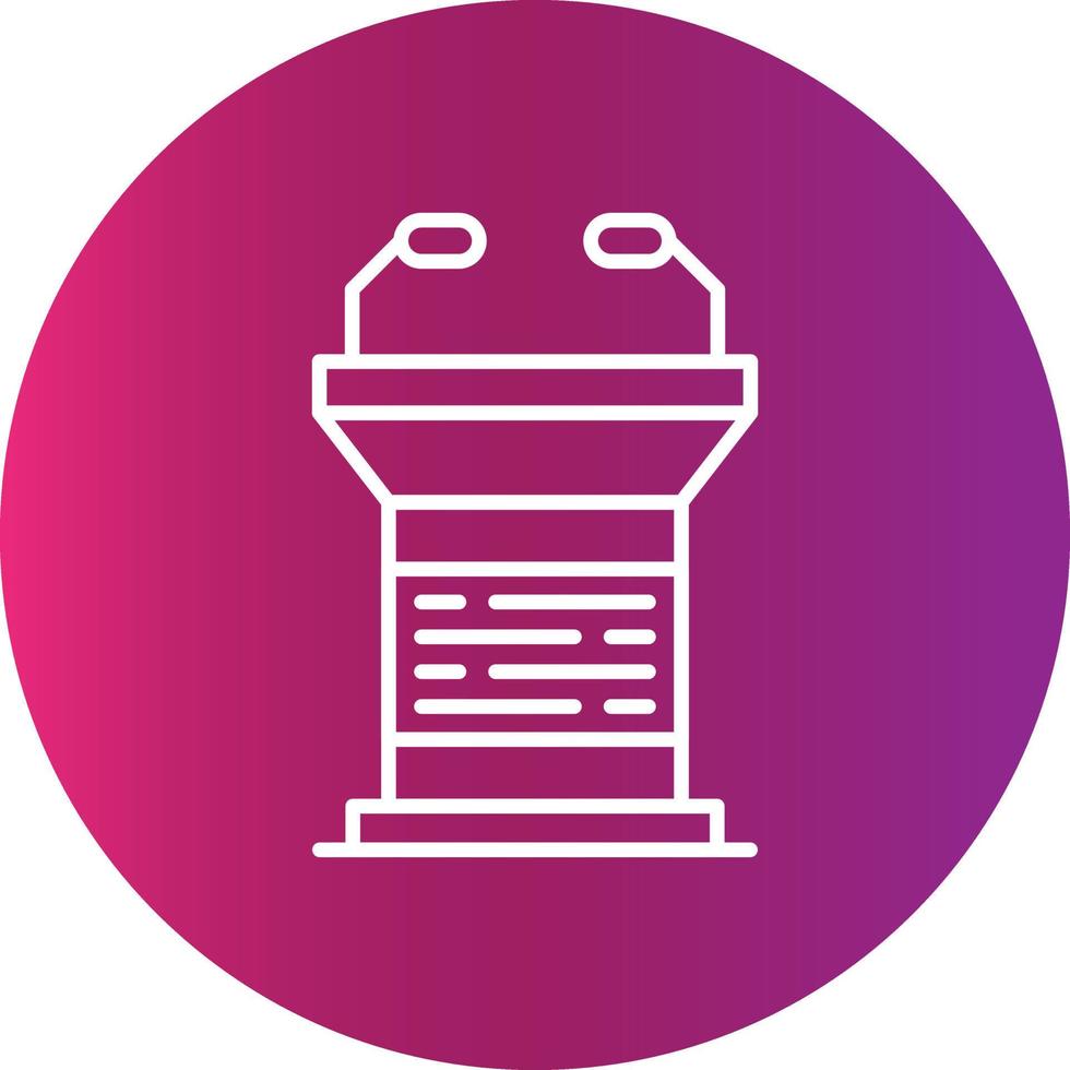 Lectern Creative Icon Design vector