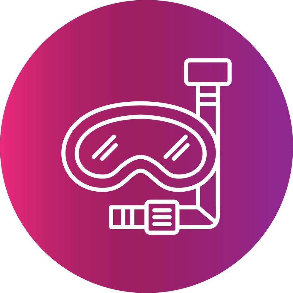 Scuba Dive Creative Icon Design vector