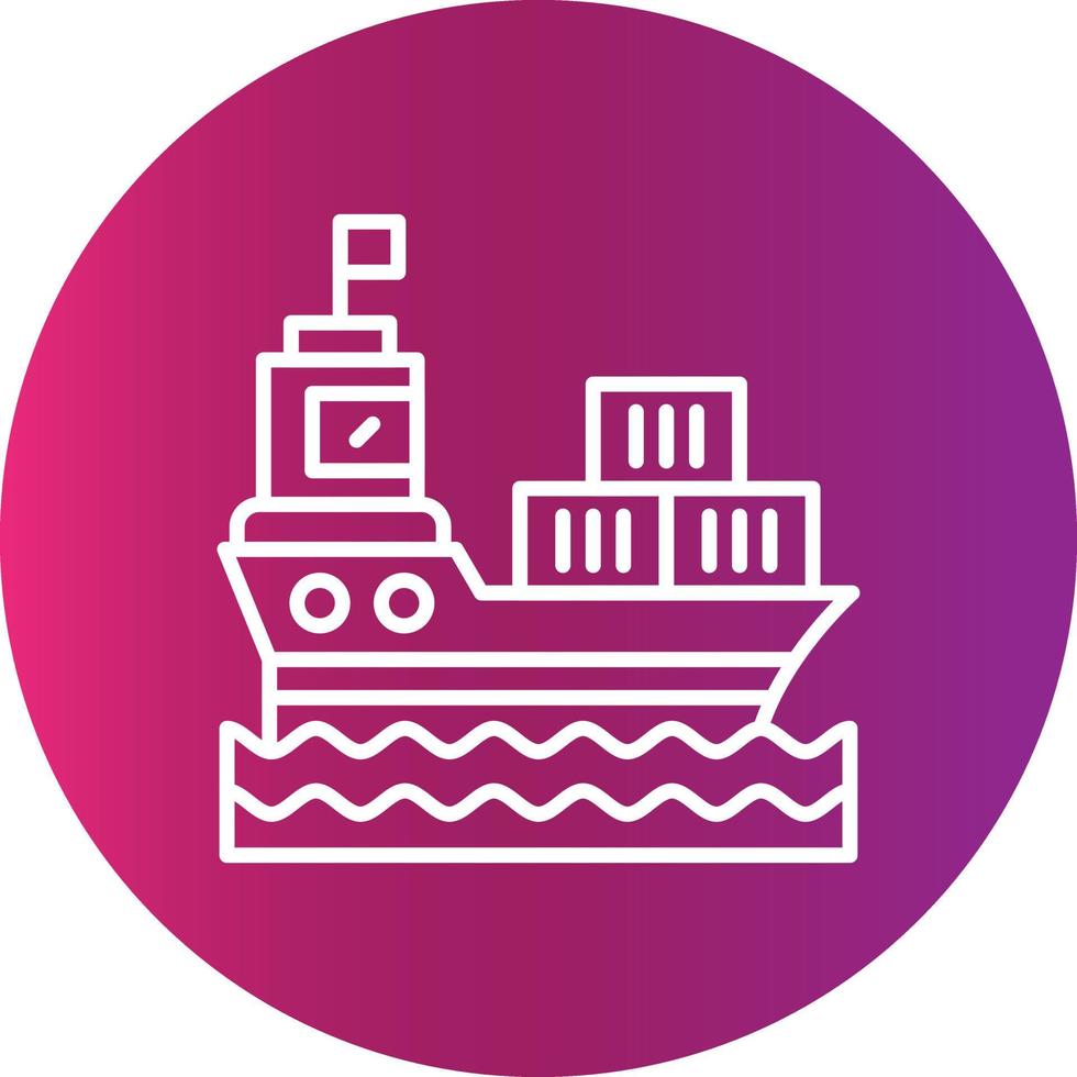 Ship Creative Icon Design vector