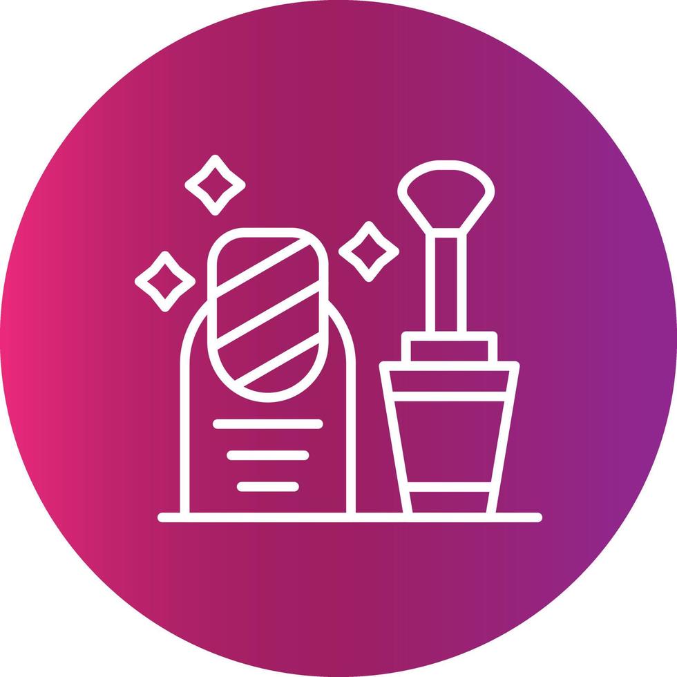 Nail Polish Creative Icon Design vector
