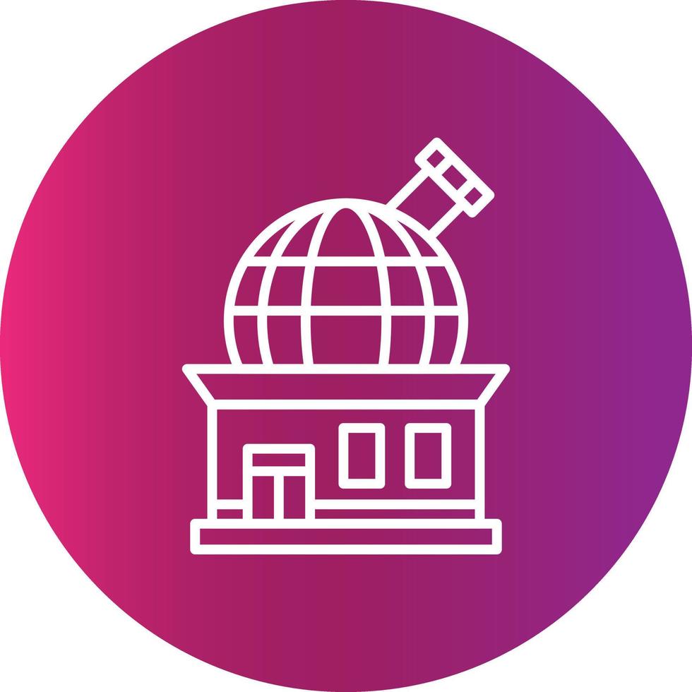 Observatory Creative Icon Design vector