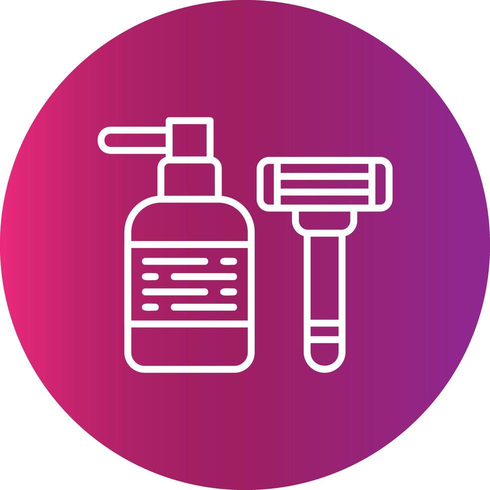 Shaving Creative Icon Design vector