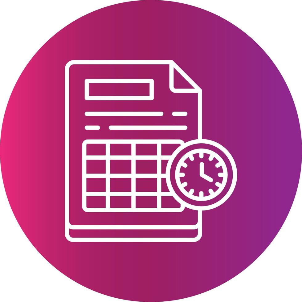 Schedule Creative Icon Design vector