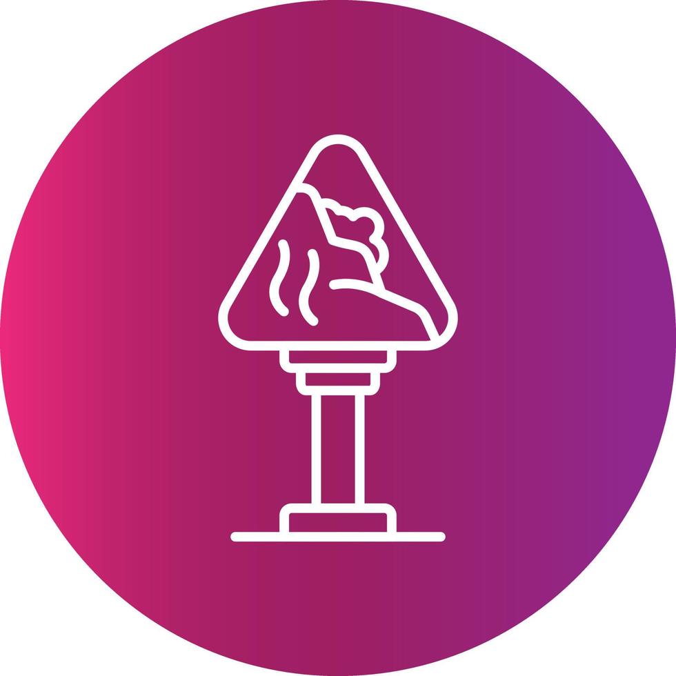 Avalanche Sign Creative Icon Design vector