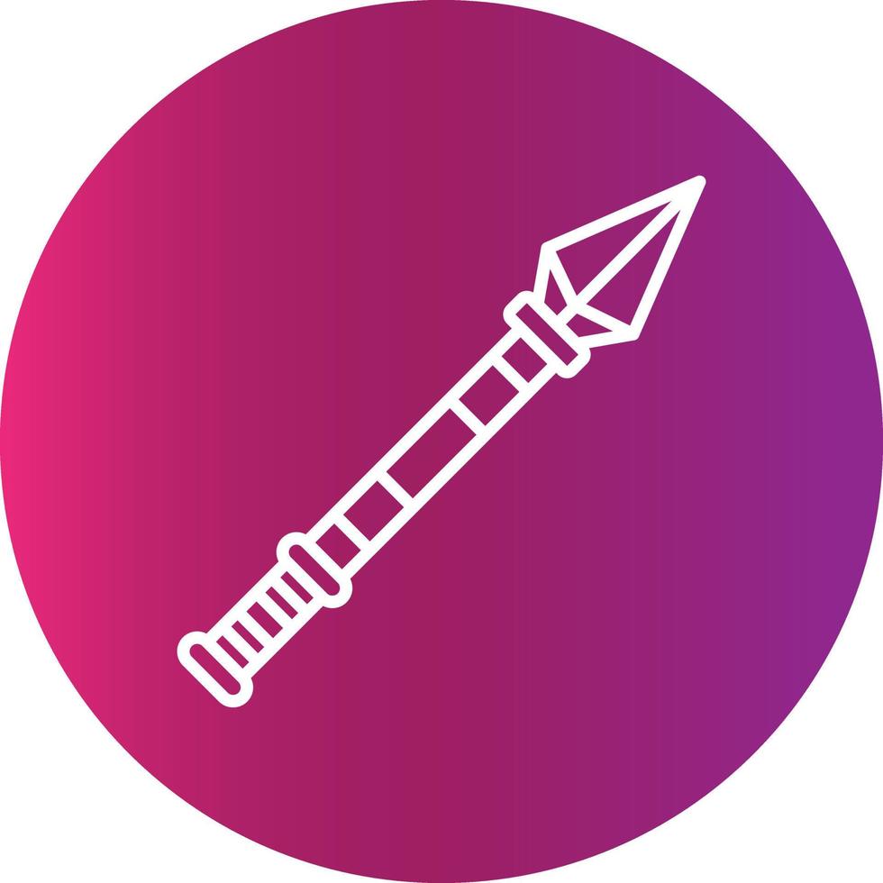 diseño de icono creativo de lanza vector