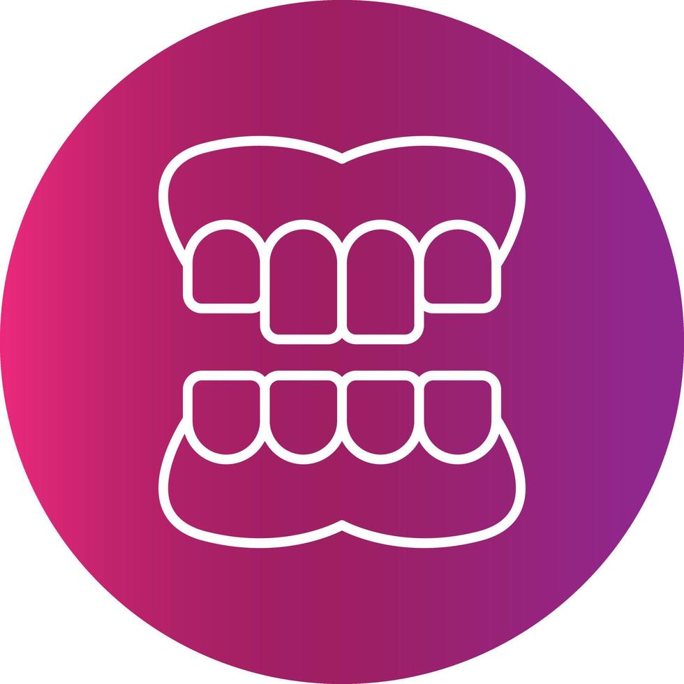 Denture Creative Icon Design vector