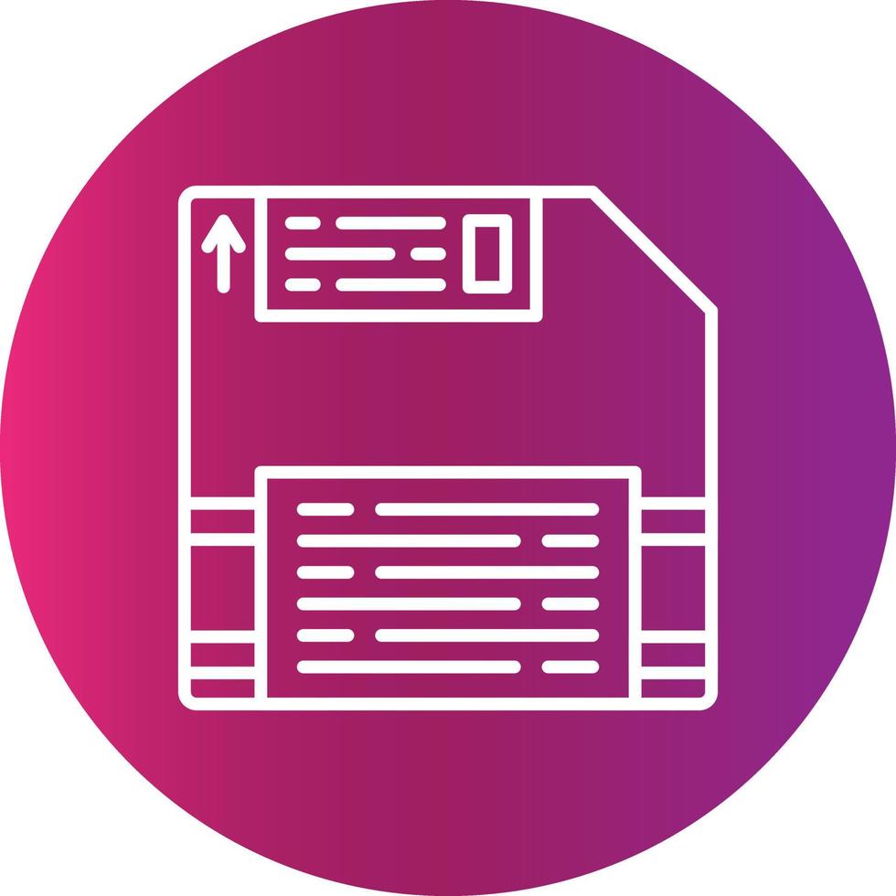 diseño de icono creativo de disquete vector