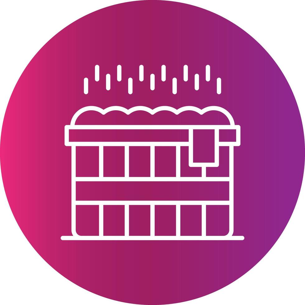 Hot Tub Creative Icon Design vector
