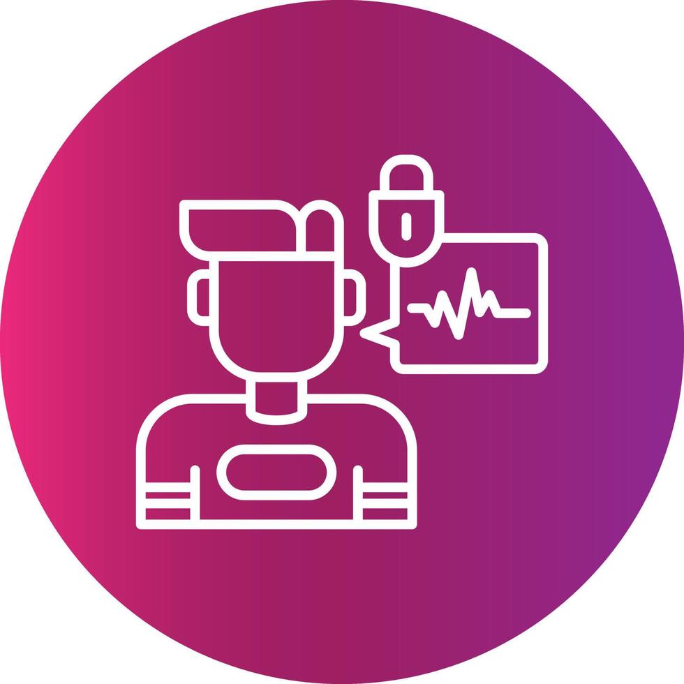 Biometric Creative Icon Design vector