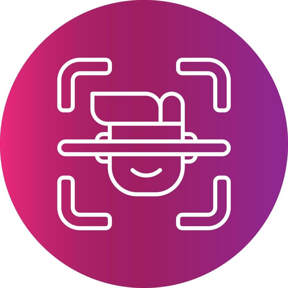 Biometric Creative Icon Design vector