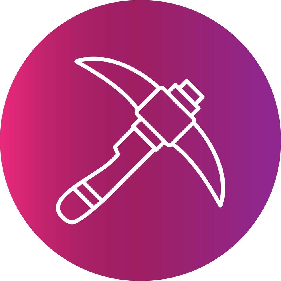 Pickaxe Creative Icon Design vector