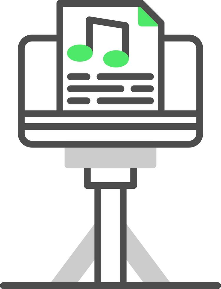 Music Stand Creative Icon Design vector