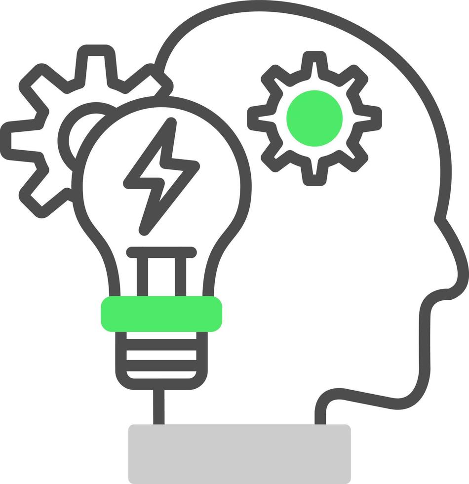 Brainstorm Creative Icon Design vector