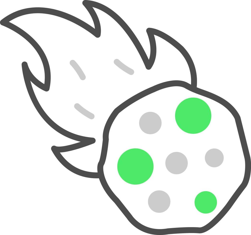 Meteor Creative Icon Design vector
