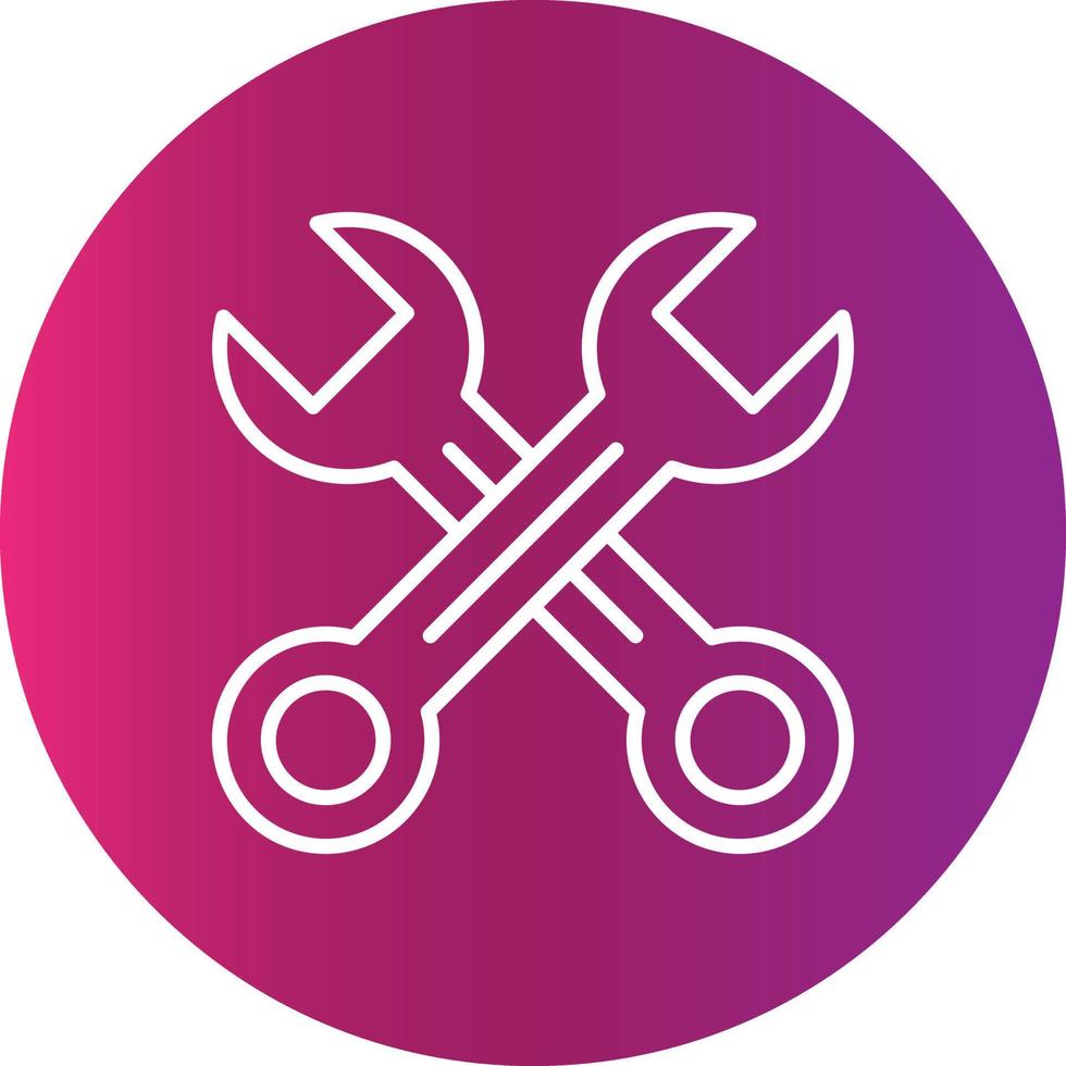 Key Mechanic Creative Icon Design vector