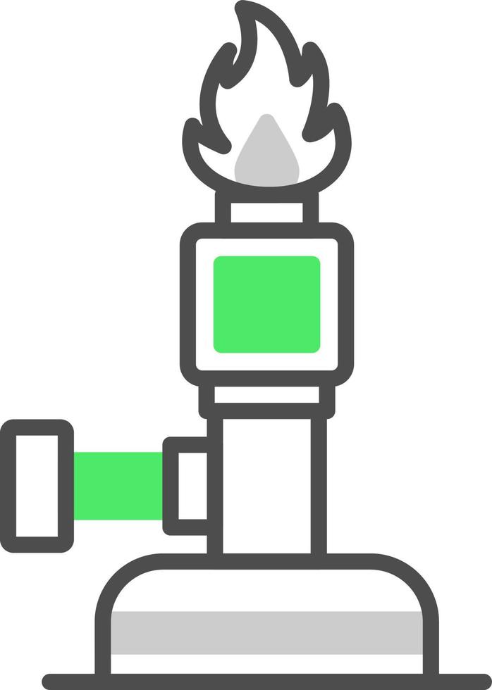 Bunsen Burner Creative Icon Design vector