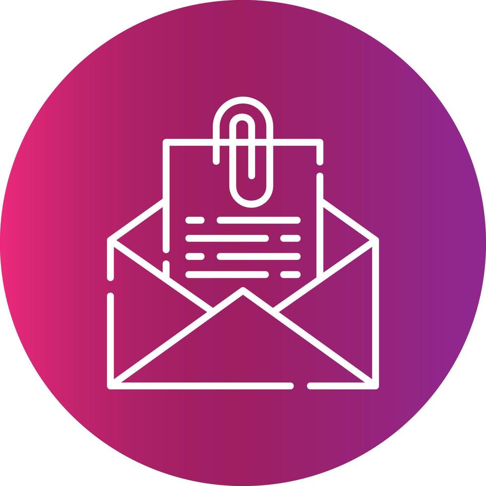 Attach File Email Creative Icon Design vector