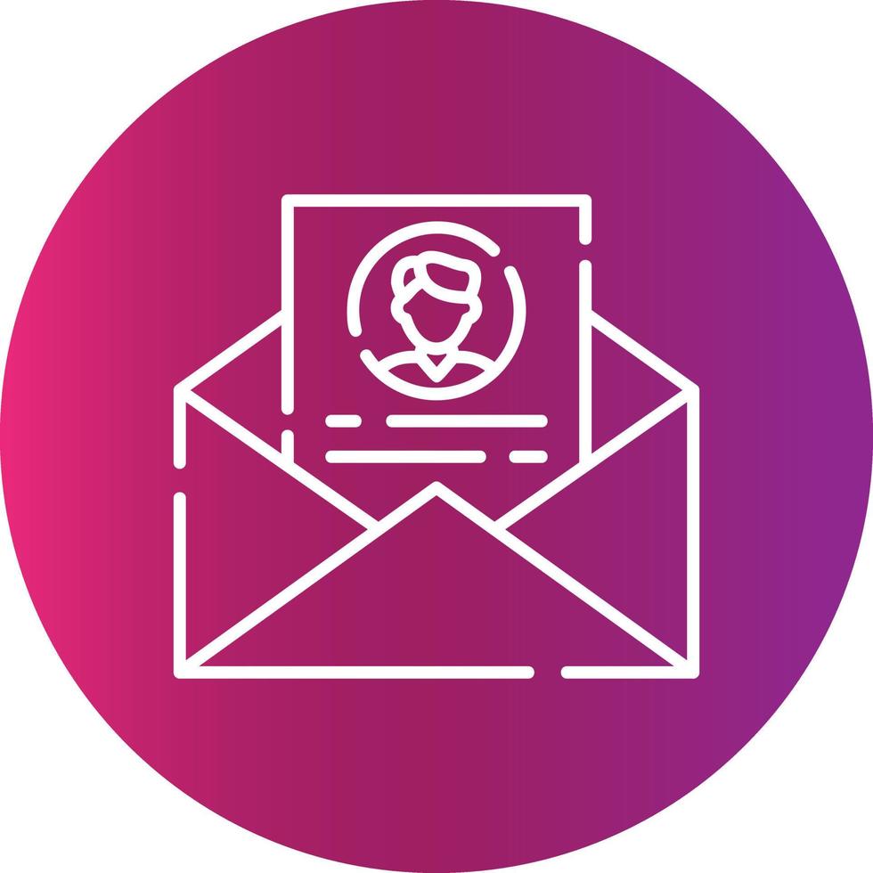 Contact Email Creative Icon Design vector