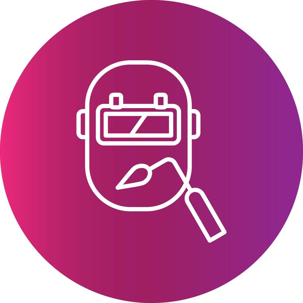 Welding Mask Creative Icon Design vector