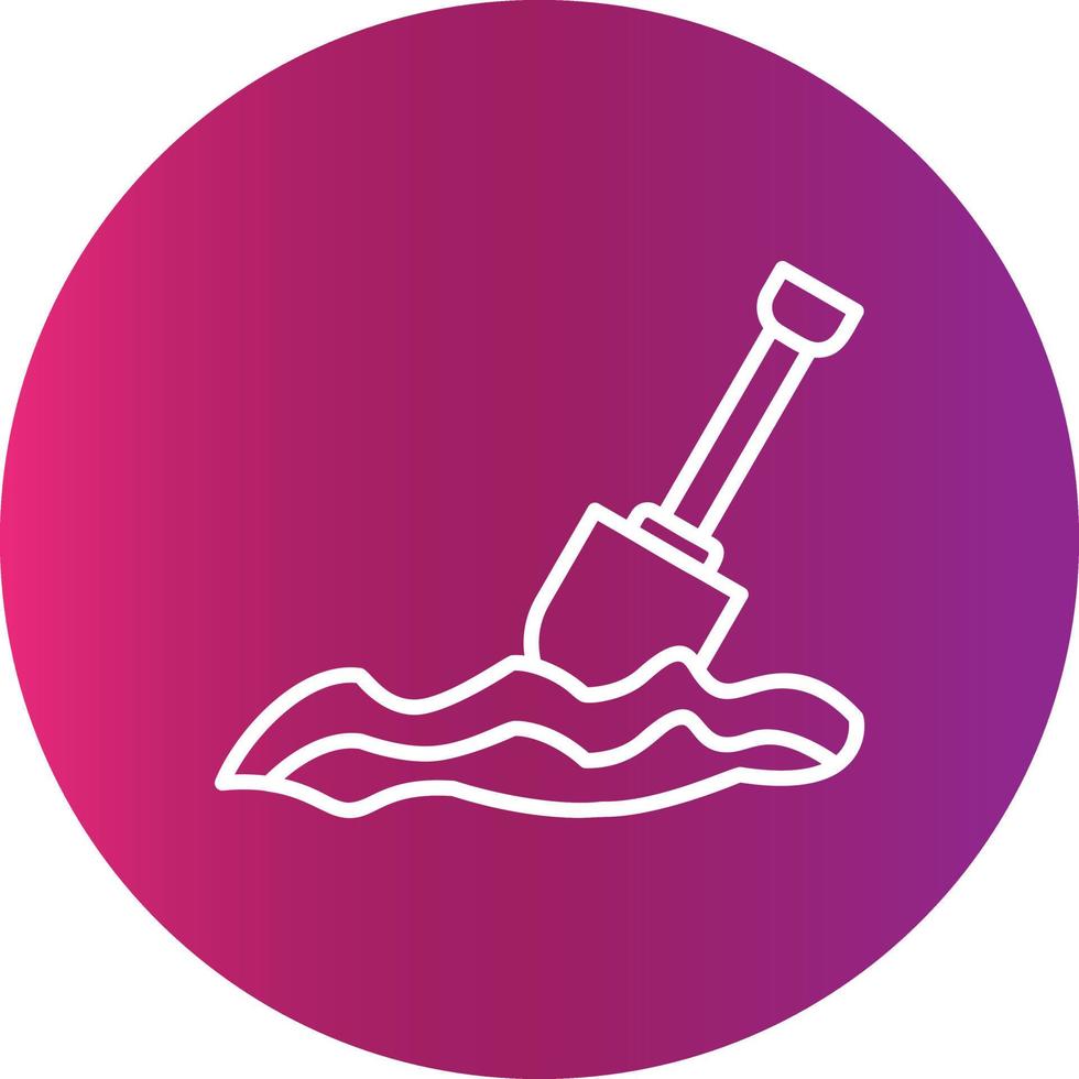 Digging Creative Icon Design vector