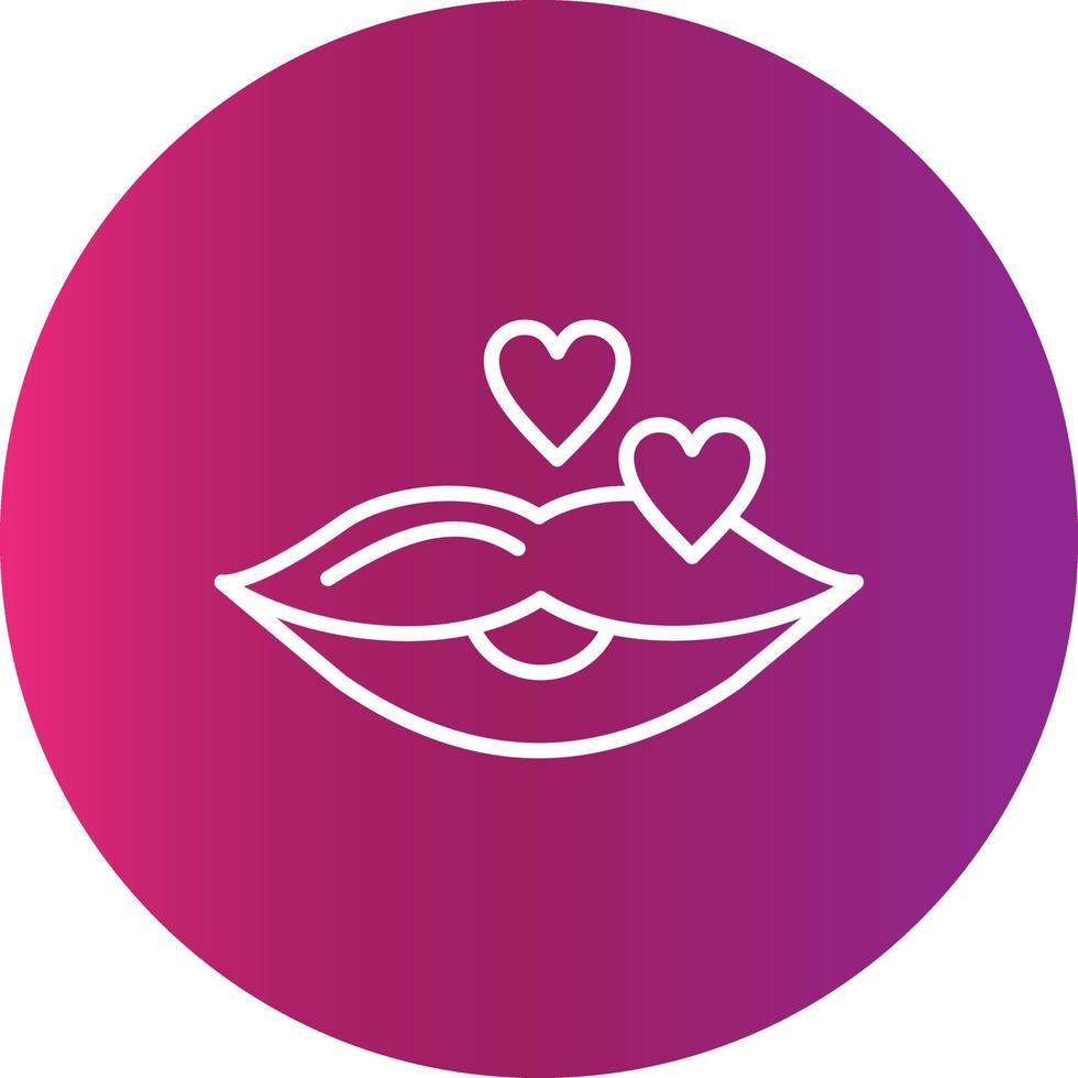 diseño de icono creativo de labios vector