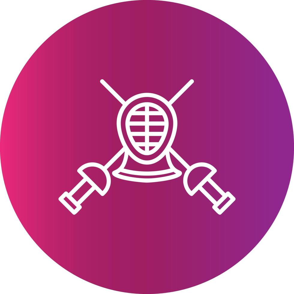 Fencing Creative Icon Design vector