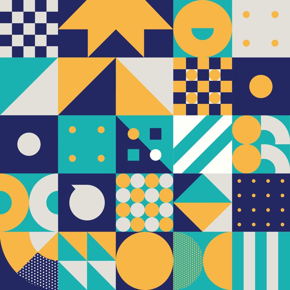 Modern Geometric Seamless Pattern vector