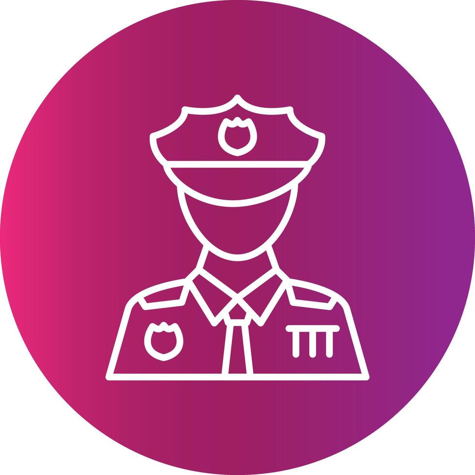 diseño de icono creativo de hombre policía vector