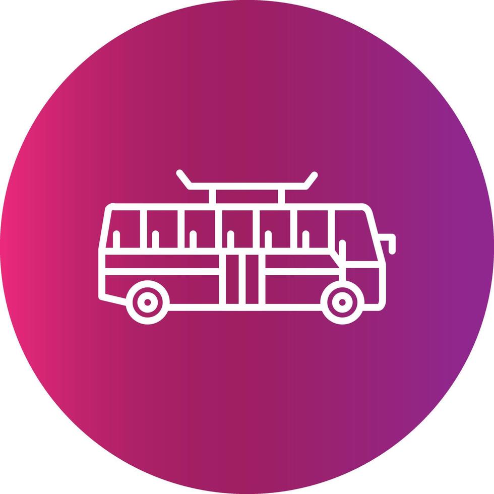 Bus Creative Icon Design vector