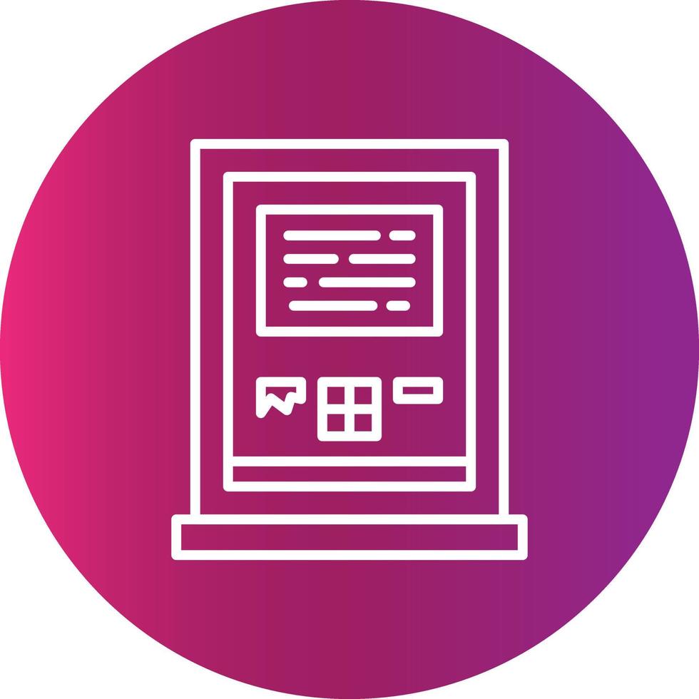 Atm Machine Creative Icon Design vector
