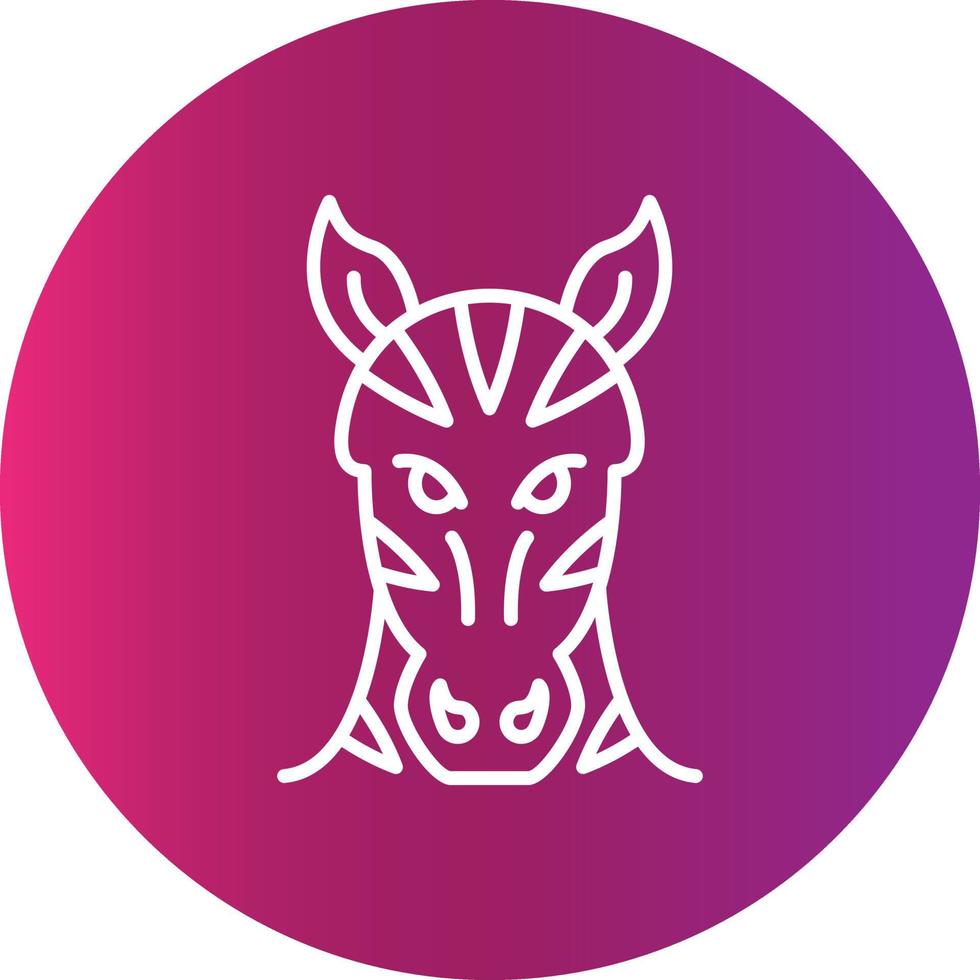 Zebra Creative Icon Design vector