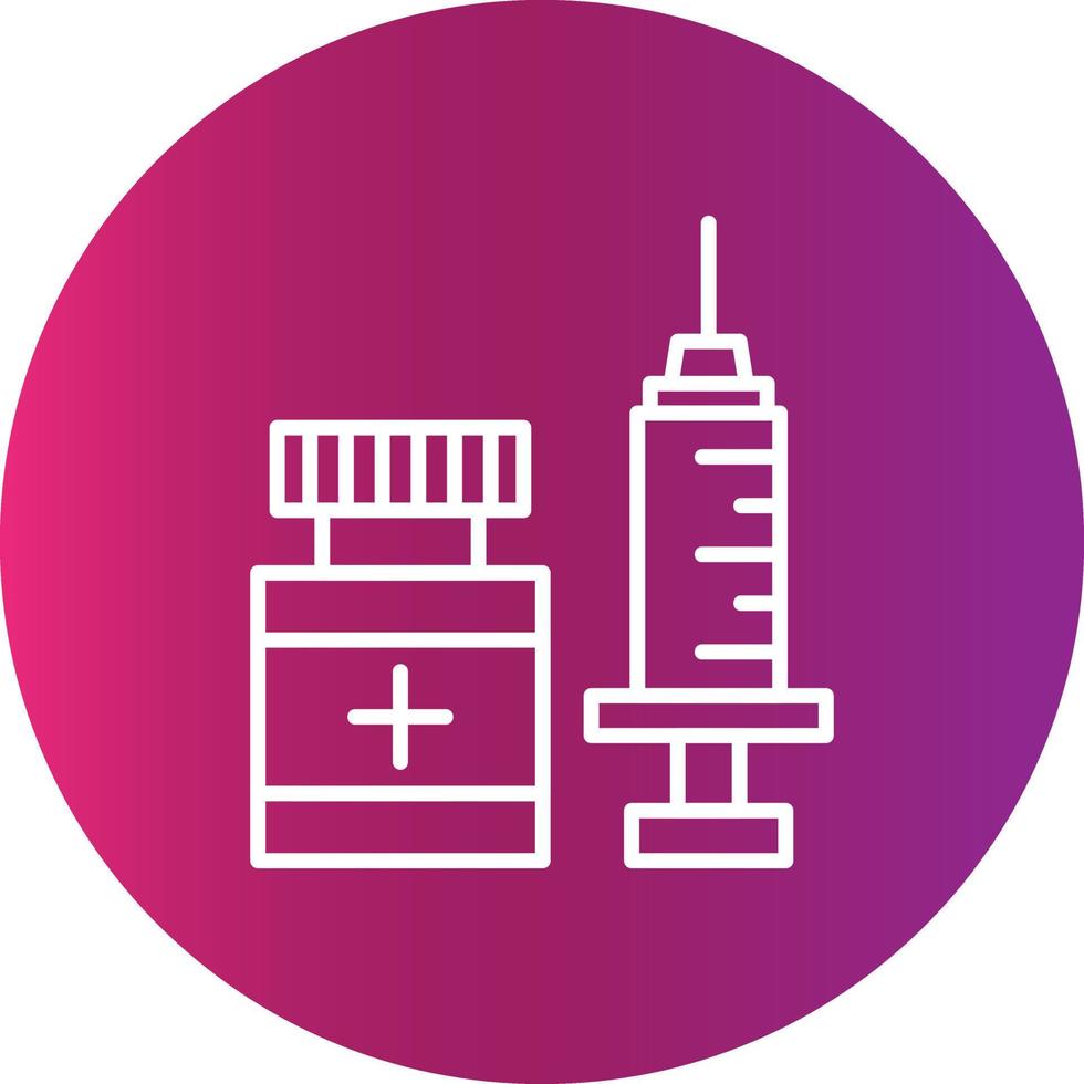 Vaccination Creative Icon Design vector