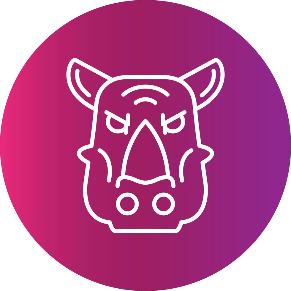 Rhinoceros Creative Icon Design vector