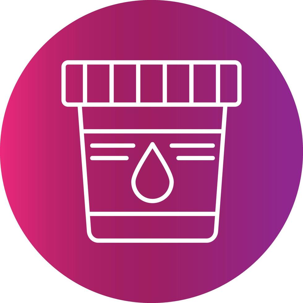 Urine Sample Creative Icon Design vector