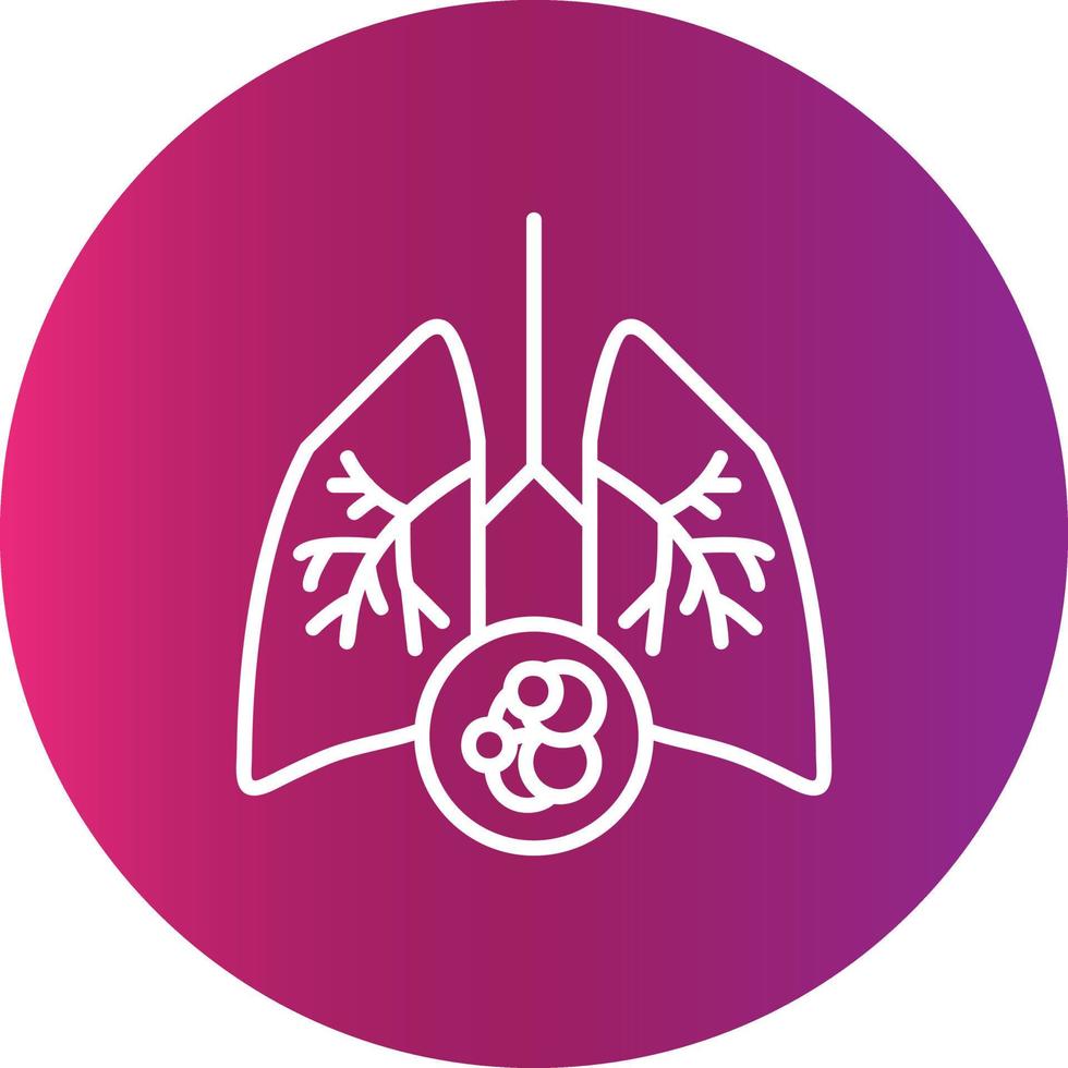 Lung Cancer Creative Icon Design vector